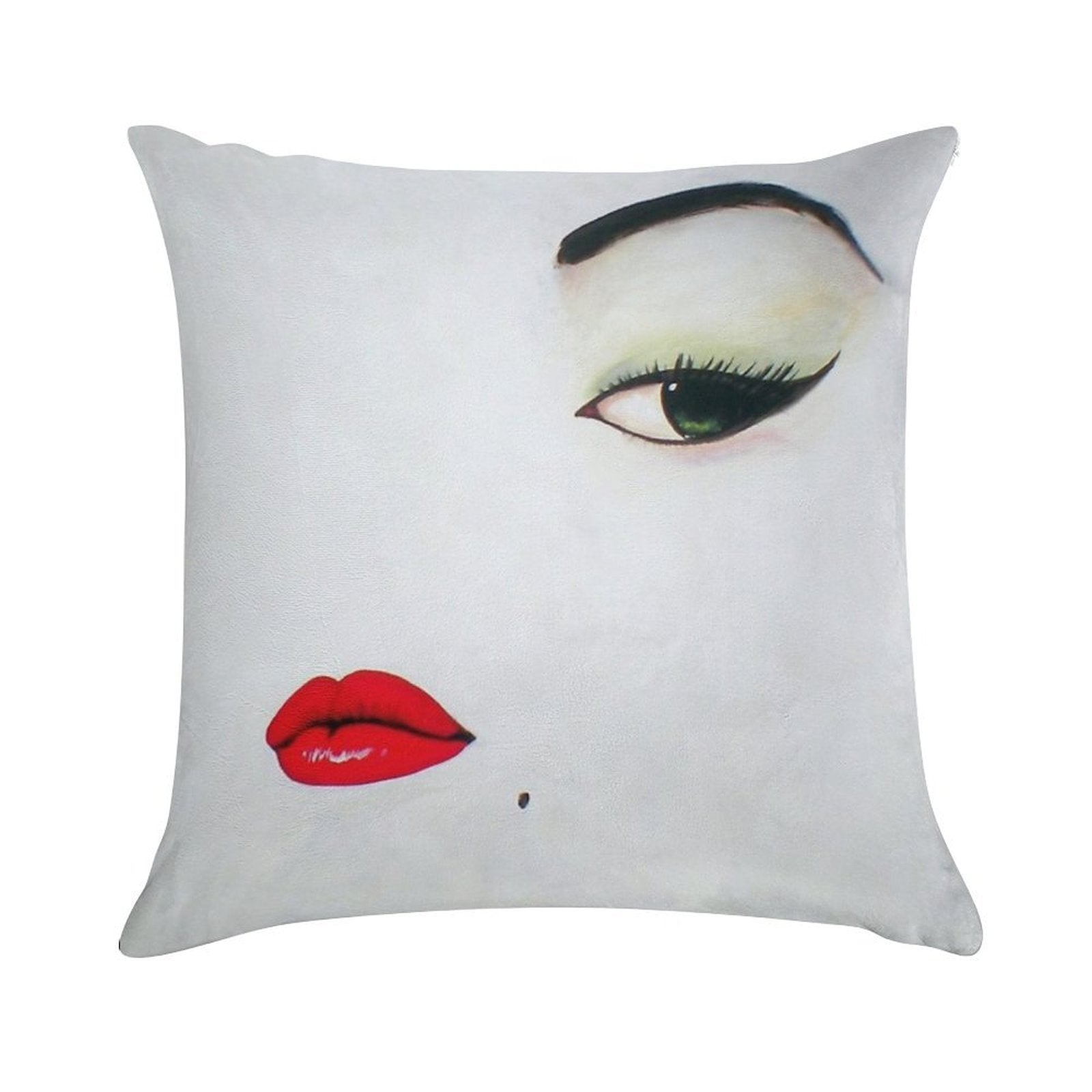 Vogue January 1950 Cover by Erwin Blumenfeld Soft Short Plush Fabric Throw Pillow