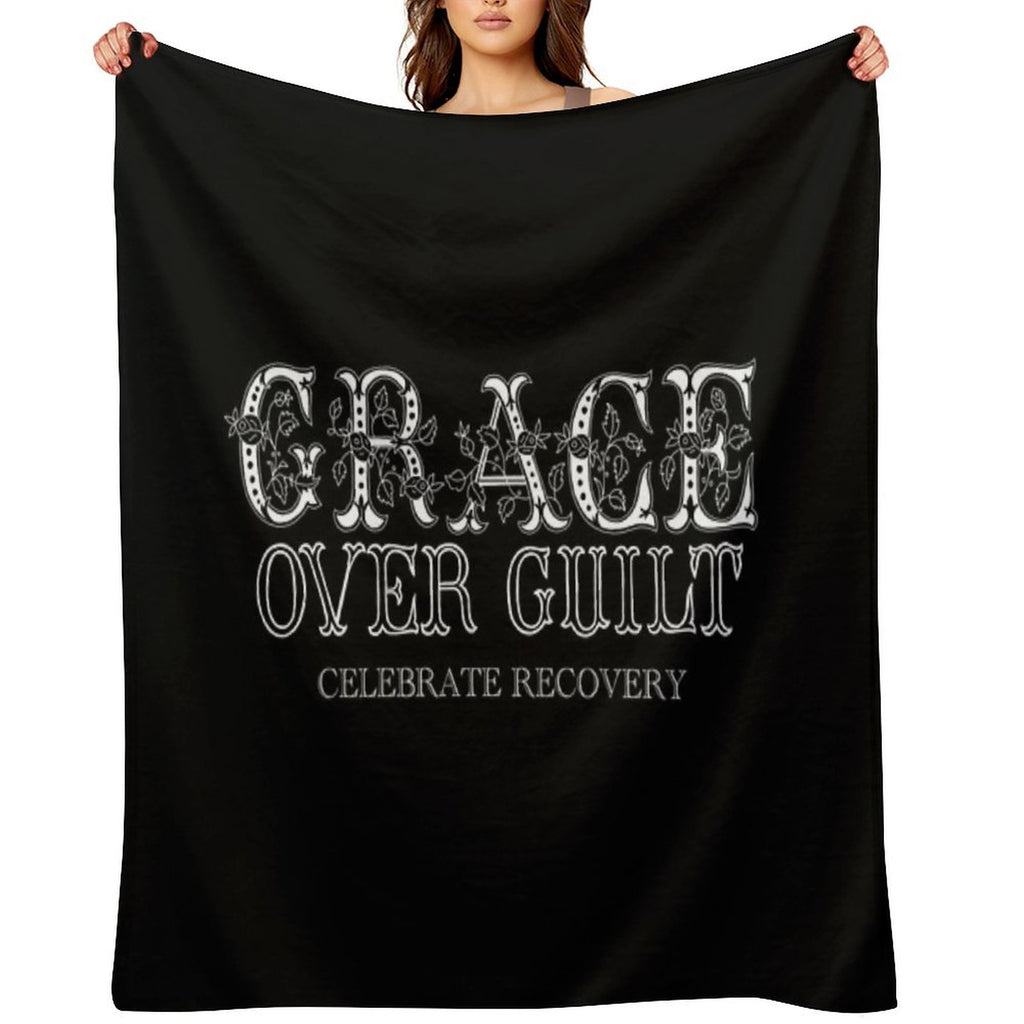 GRACE over Guilt ~ Celebrate Recovery Lightweight Throw Blanket
