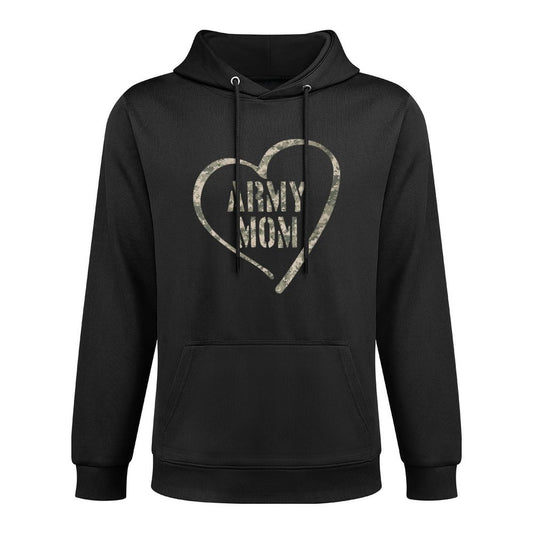 Womens Army Mom Proud Military Mother Serviceman Soldier Mom Medium-Weight Fabric Hoodie