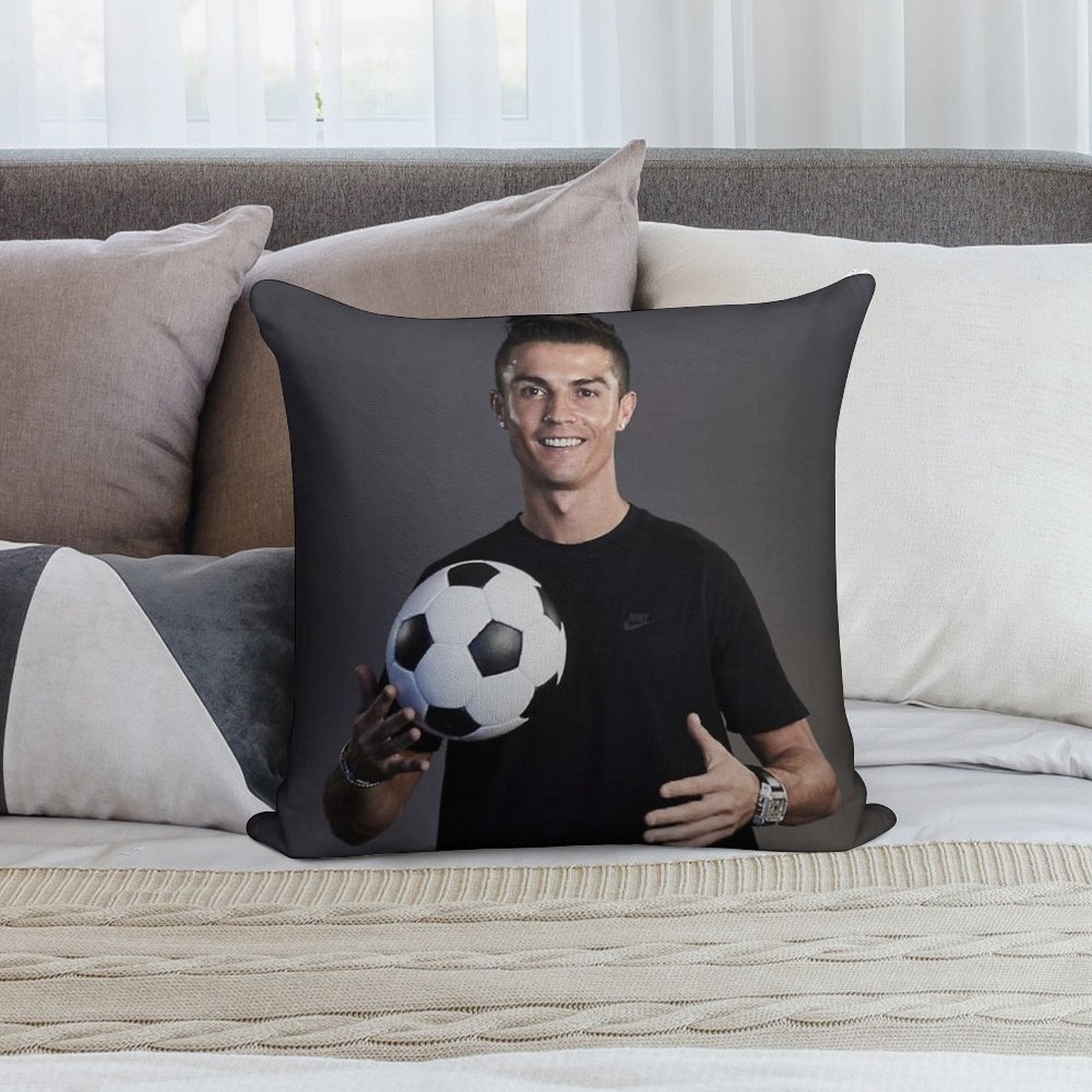 Cr7 Soft Skin-Friendly Throw Pillow