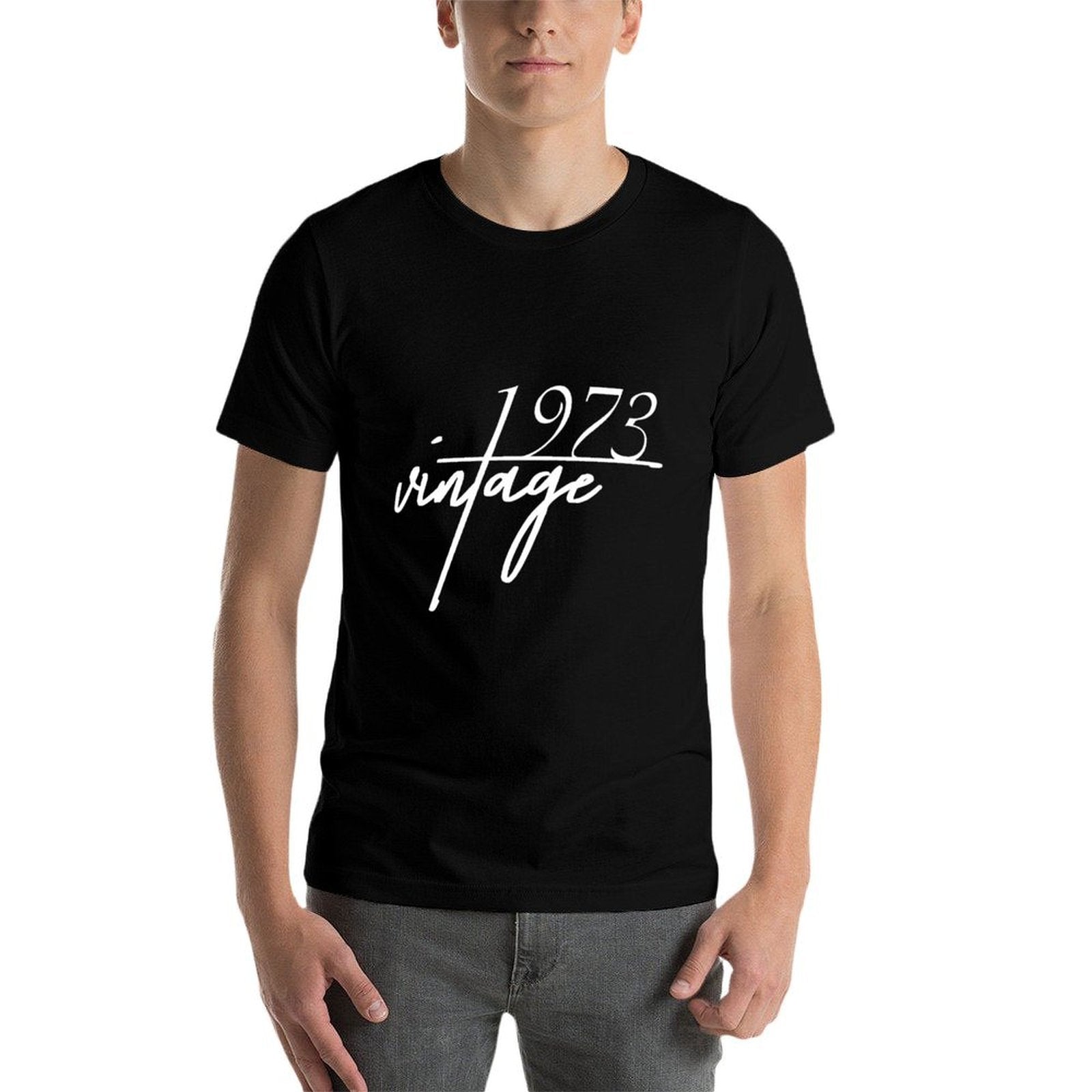 Vintage 1973 - 50th Birthday Gift Idea  Oversized Silhouette T-Shirt