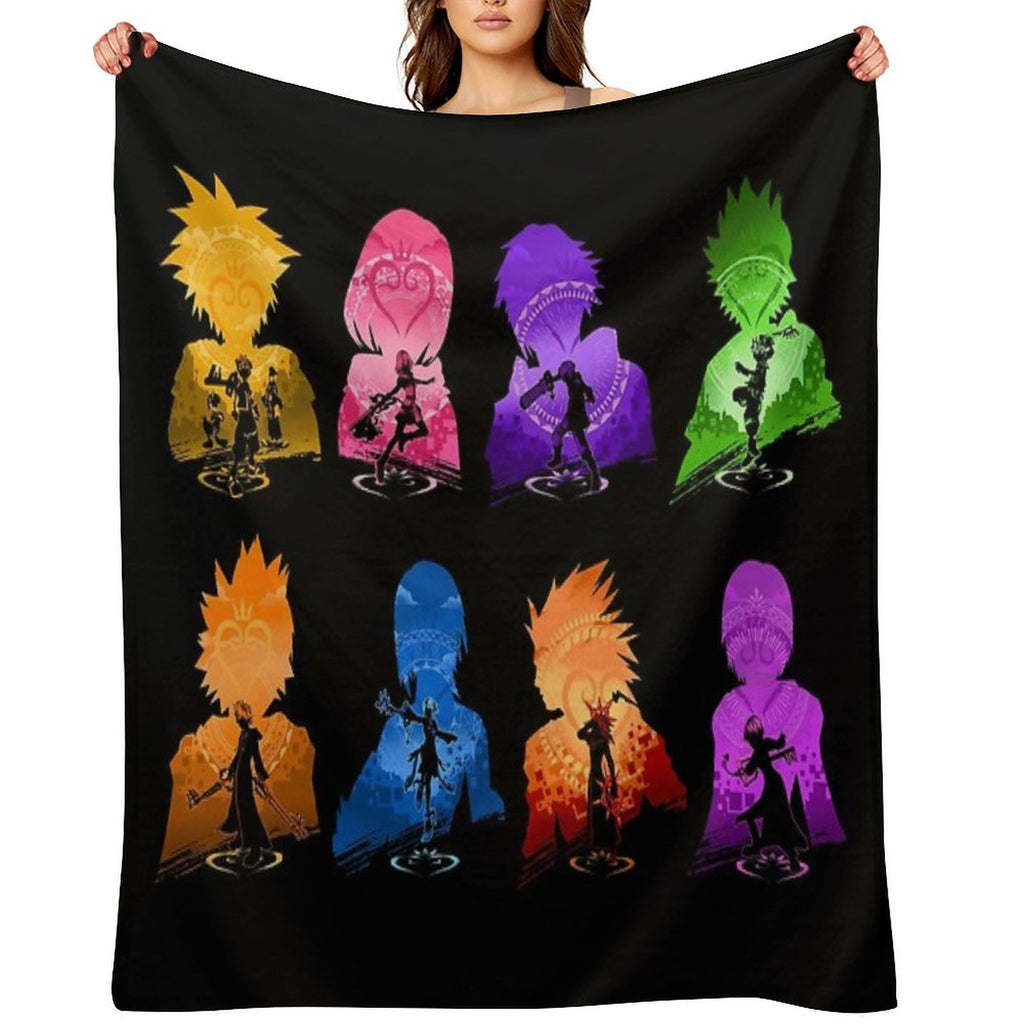 Kingdom Hearts Set Lightweight Throw Blanket
