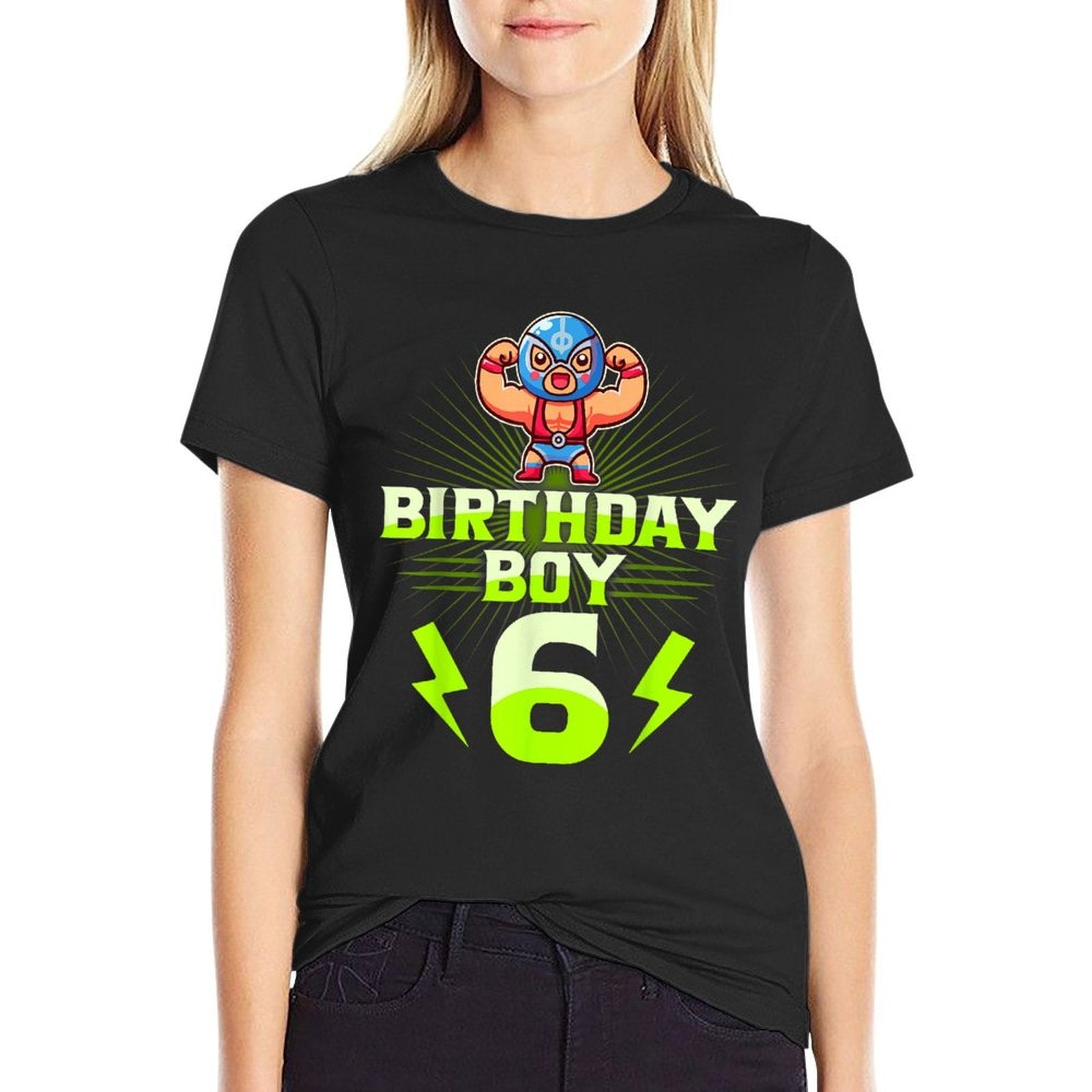 6th Birthday Boy 6th Year Old Wrestling Wrestle  Breathable T-Shirt