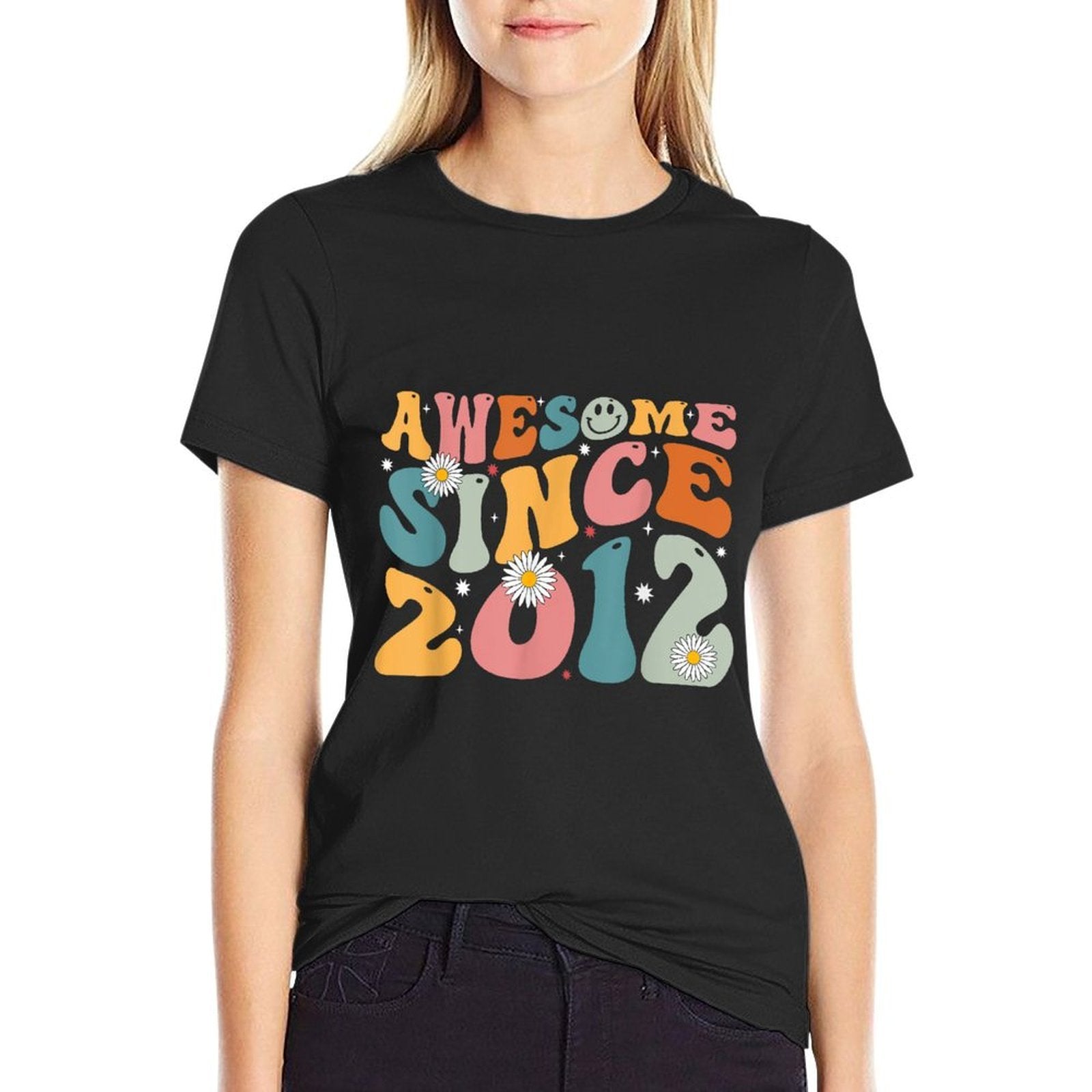Awesome Since 2012 13th Birthday Retro Gifts Born In 2012  Affordable Price T-Shirt