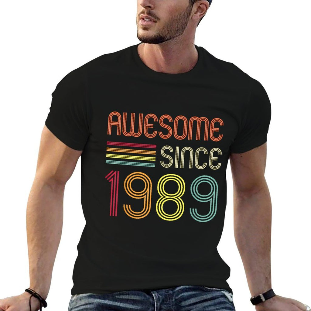 Awesome Since 1989 35th Birthday Retro  Breathable T-Shirt