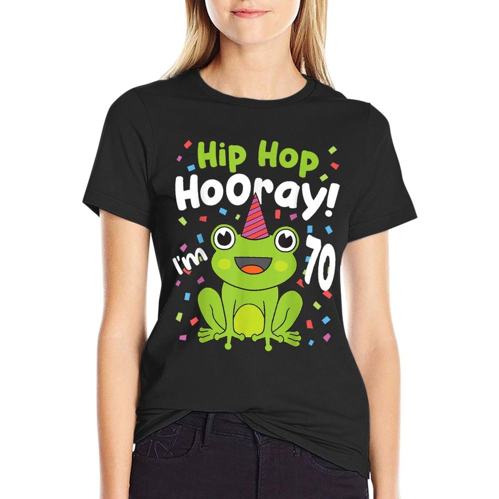 70th Birthday Boy Frog Lover 70 Year Old Funny B-Day  Durable T-Shirt