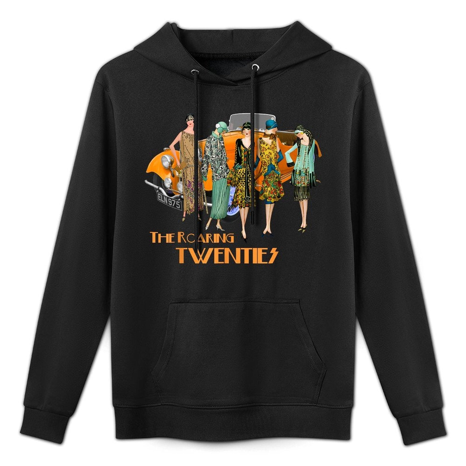 Roaring Twenties Flappers Vintage Classic Car All-Day Comfort Hoodie