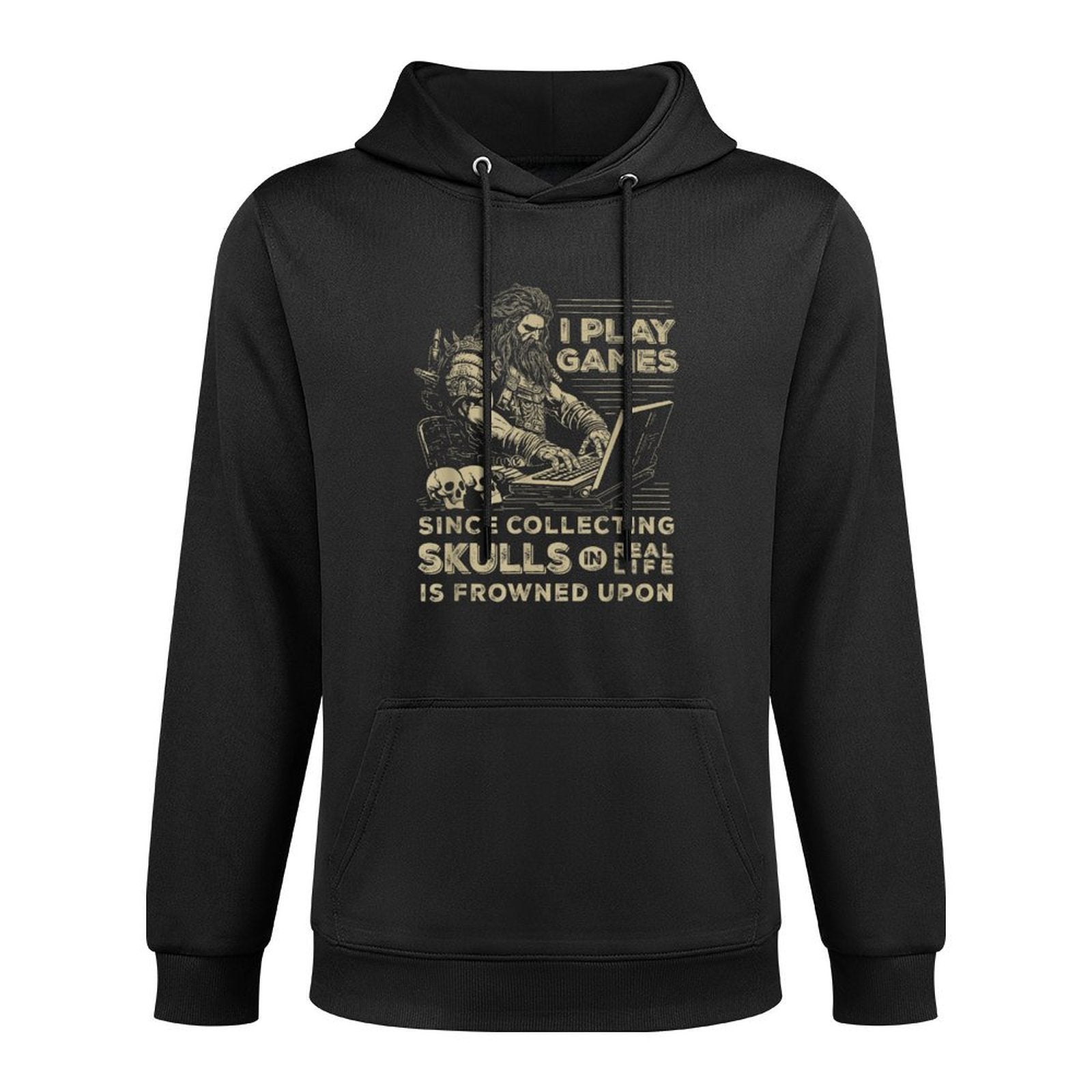 Gaming Warrior Collecting Skulls Pc Game MMO RPG Games Gamer Easy Care Hoodie