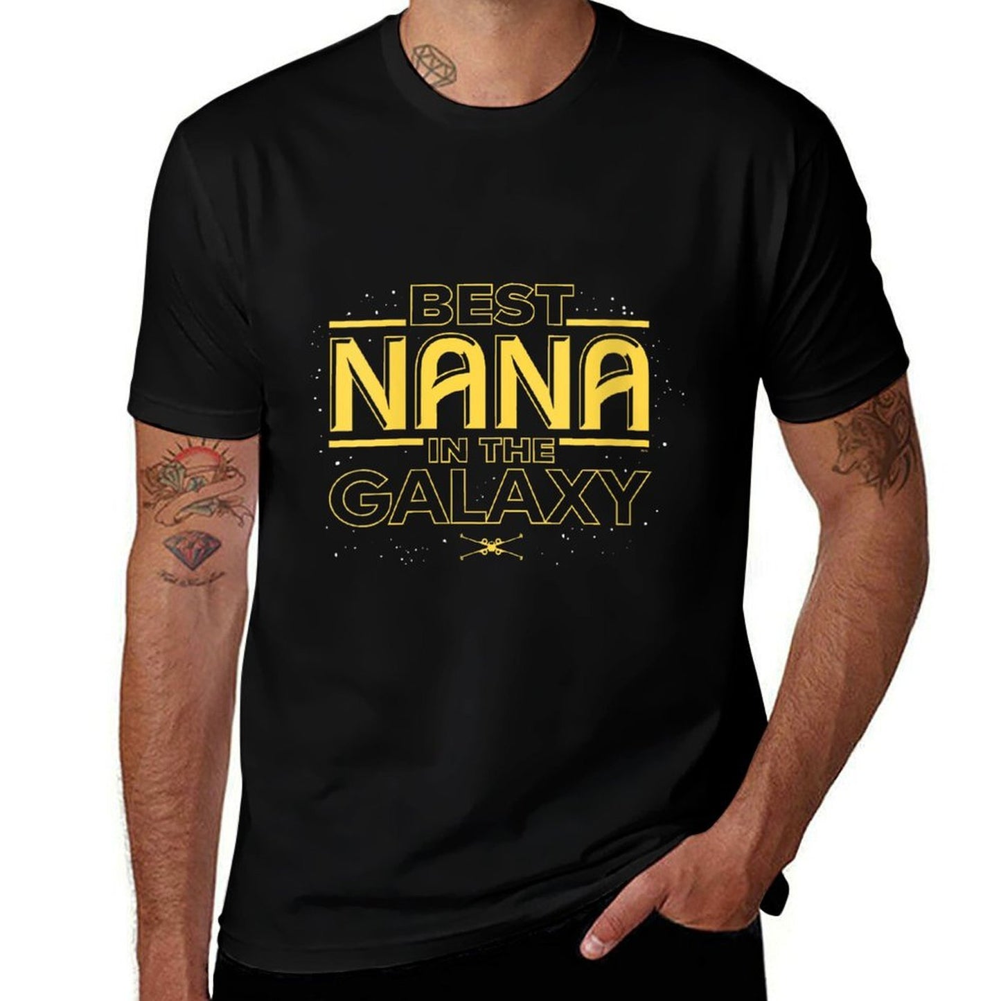 Star Wars Best Nana in The Galaxy Birthday Mother’s Day  Cotton T-Shirt