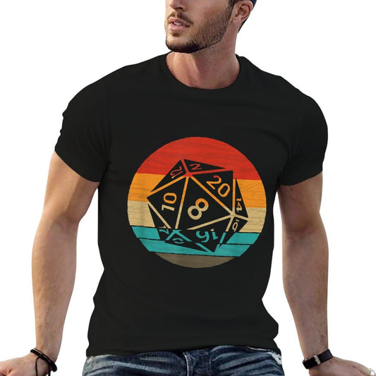 20 Sided Dice Retro Style Vintage Comfortable T-Shirt