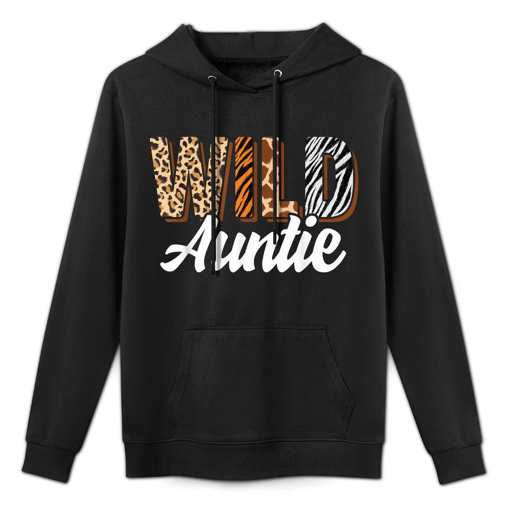 Wild Auntie Zoo Born Two Be Wild B-day Safari Jungle Animal Relaxed Fit Hoodie