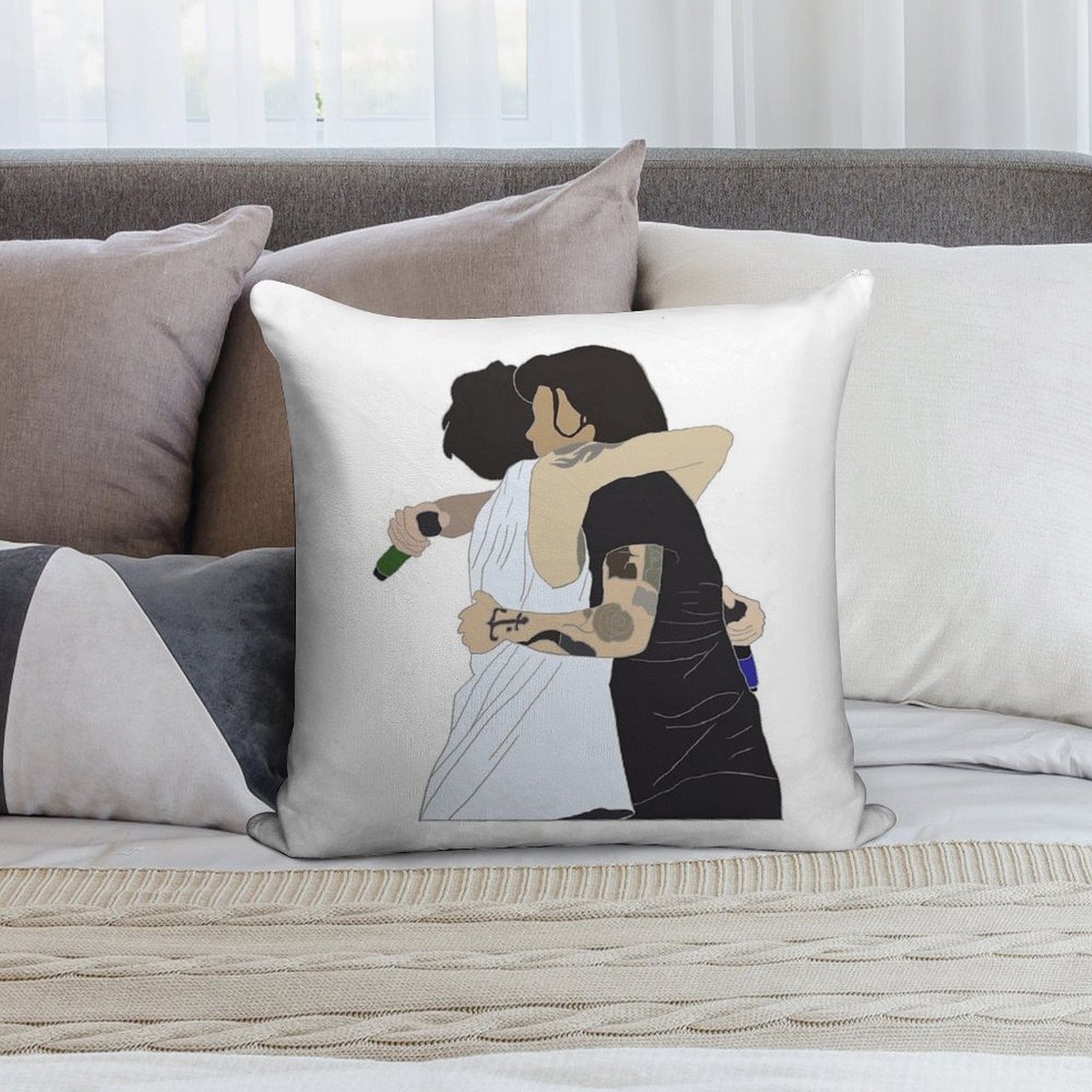 Larry Stylinson Hug Soft Style Accent Throw Pillow