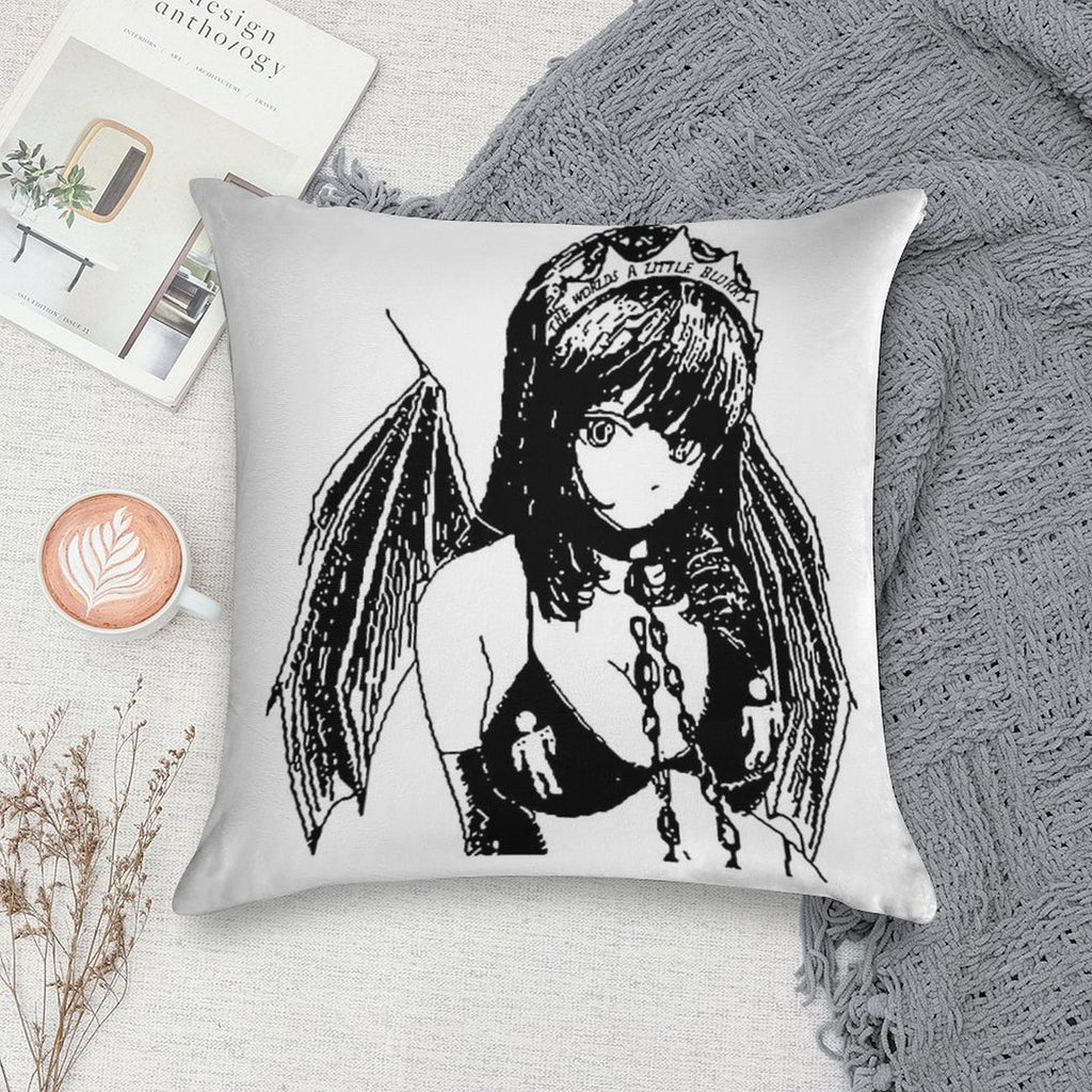 Princess Blurry Soft Warmth Comfort Throw Pillow