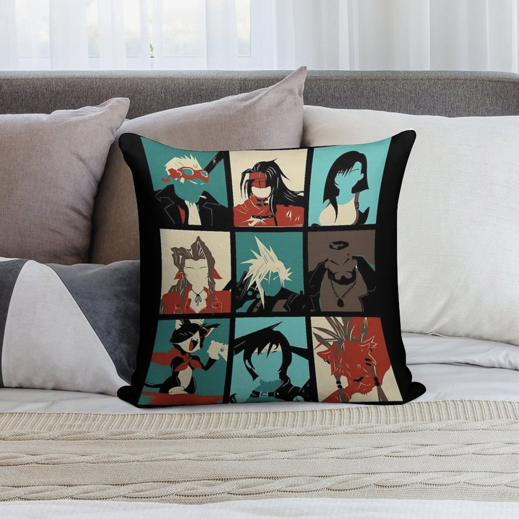 Fantasy Final Seven Soft Luxury Feel Throw Pillow