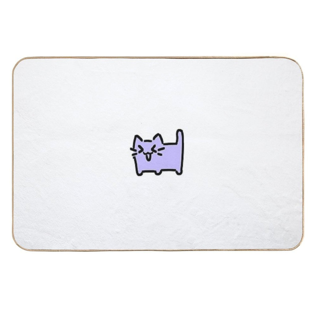 XD Cat - Pastel Violet  Toxin-Free Bath Mat