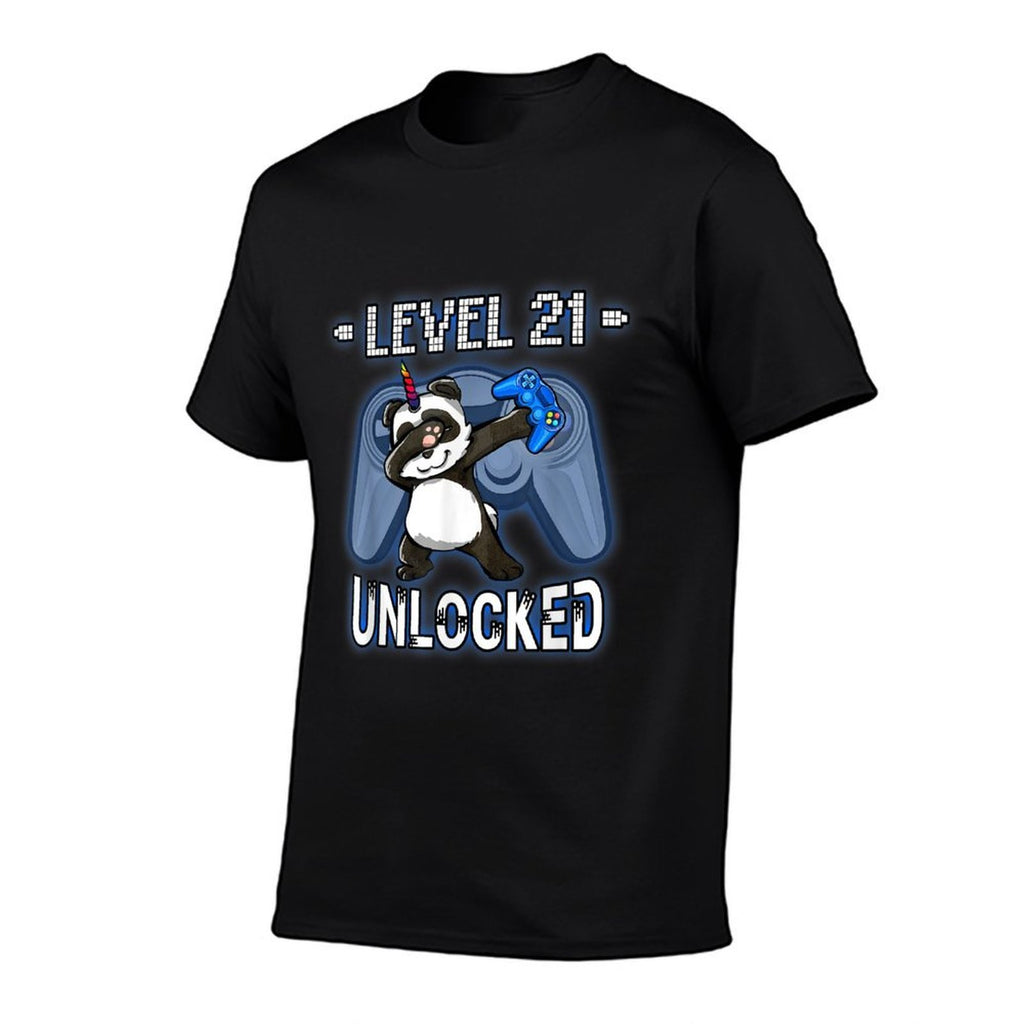 Level 21 Unlocked - Dabbing Pandicorn Gamer 21st Birthday  Breathable T-Shirt