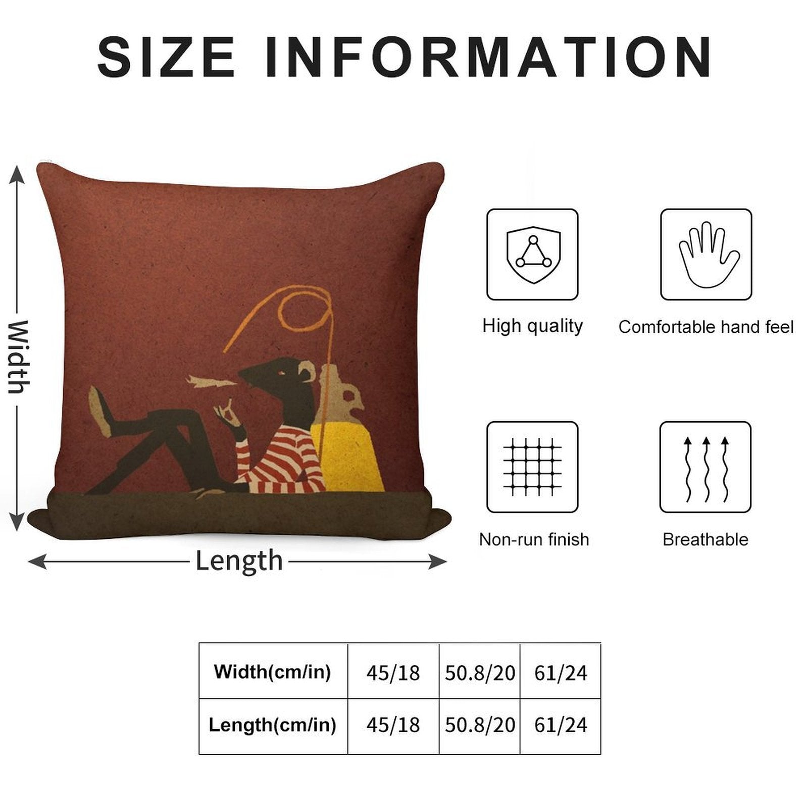 Rat Soft Anti-Pilling Throw Pillow