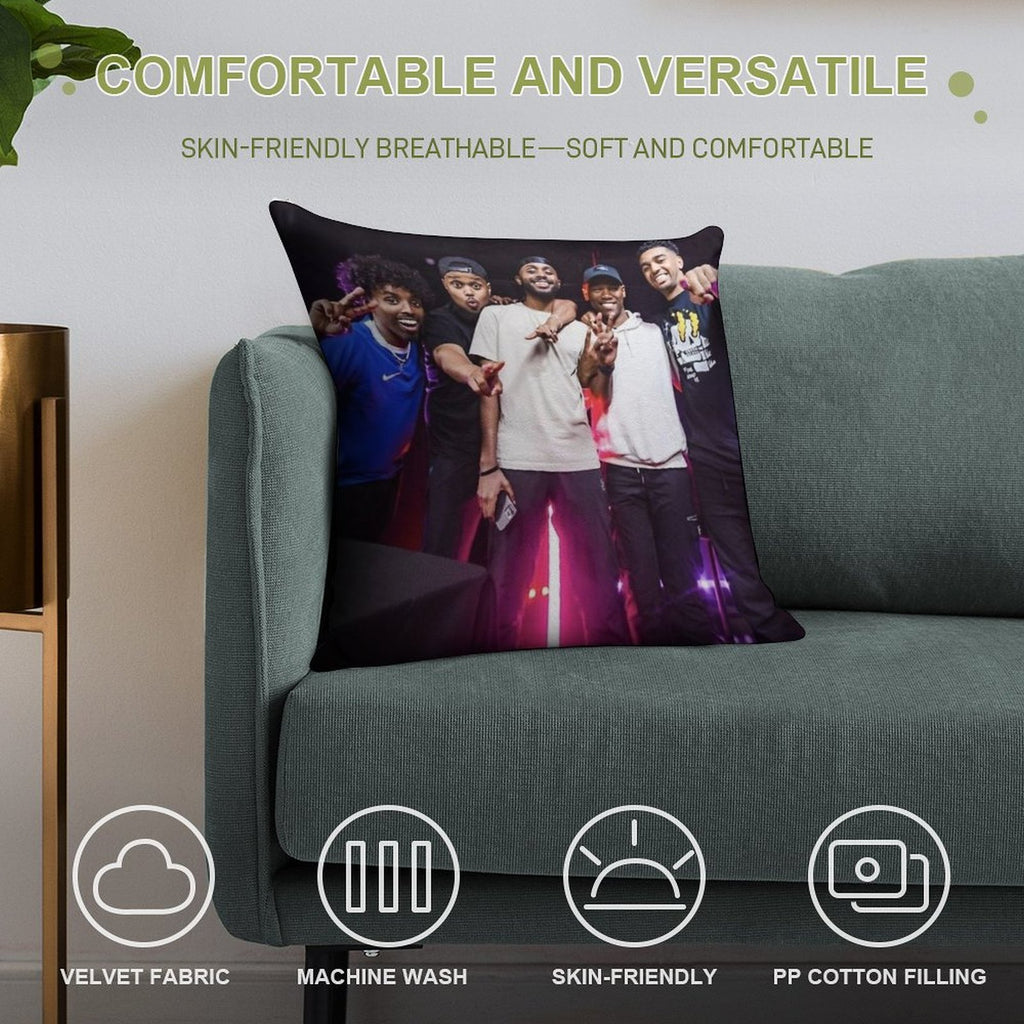 Beta Squad Team Soft High-Density Material Throw Pillow