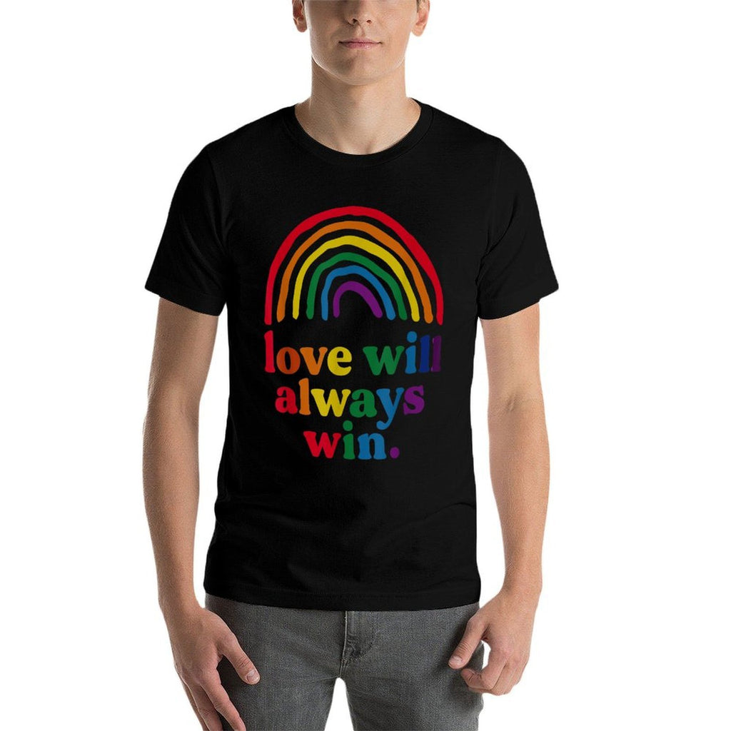 Love Will Always Win Pride Rainbow Kid Child LGBT Quote Fun  Versatile T-Shirt