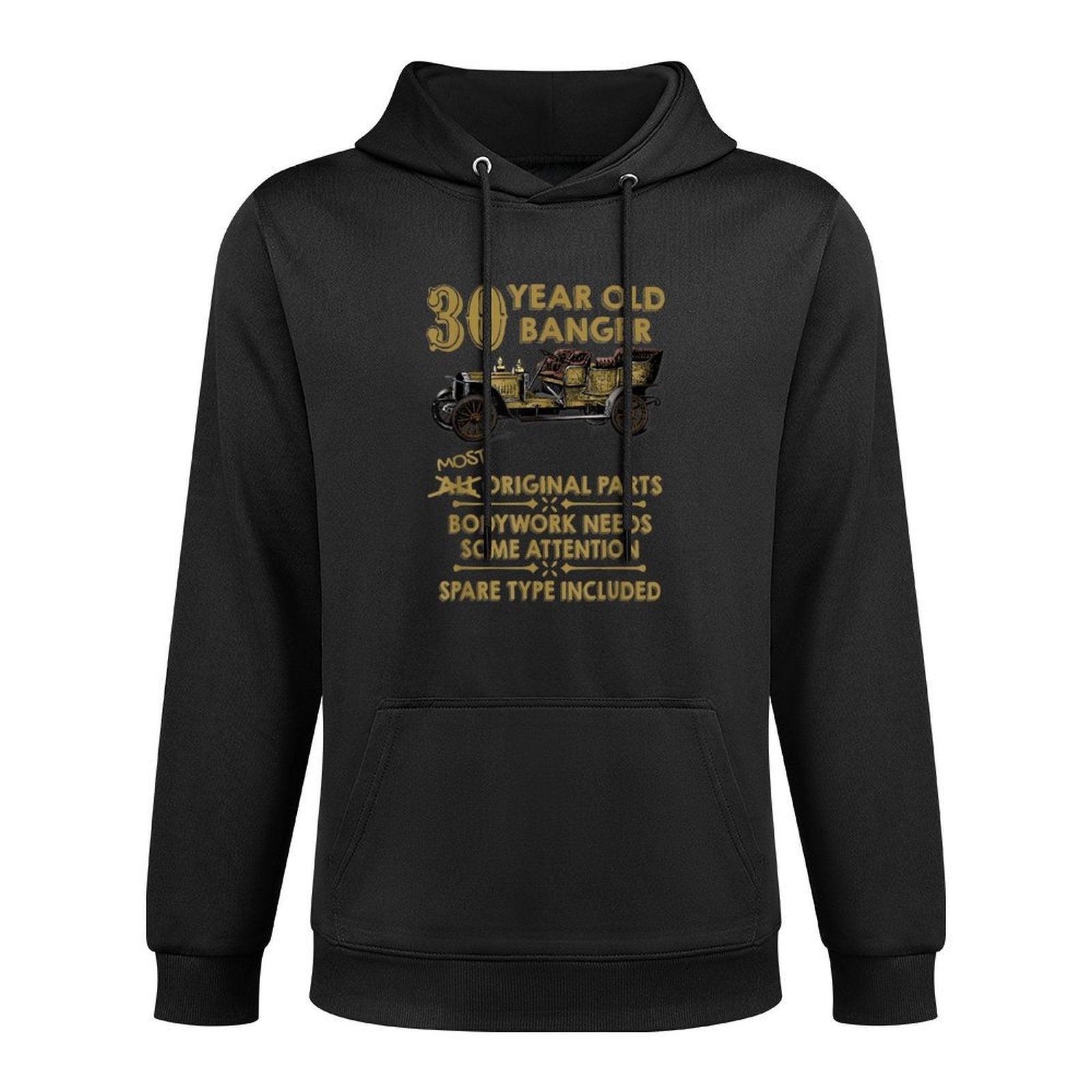 30th Birthday, 20 Year Old Banger Vintage Car Adjustable Hood Hoodie