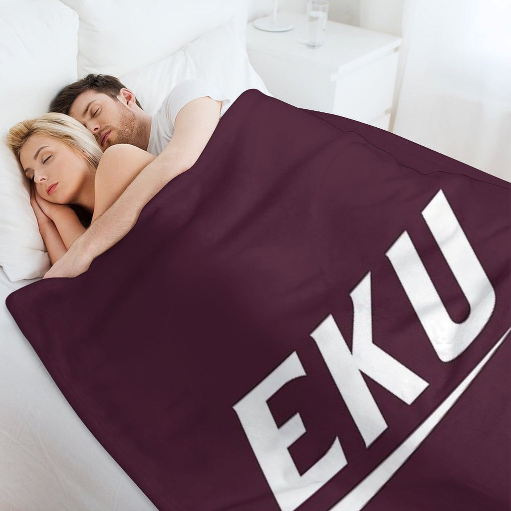 Eastern Kentucky Colonels Anti-pilling Throw Blanket