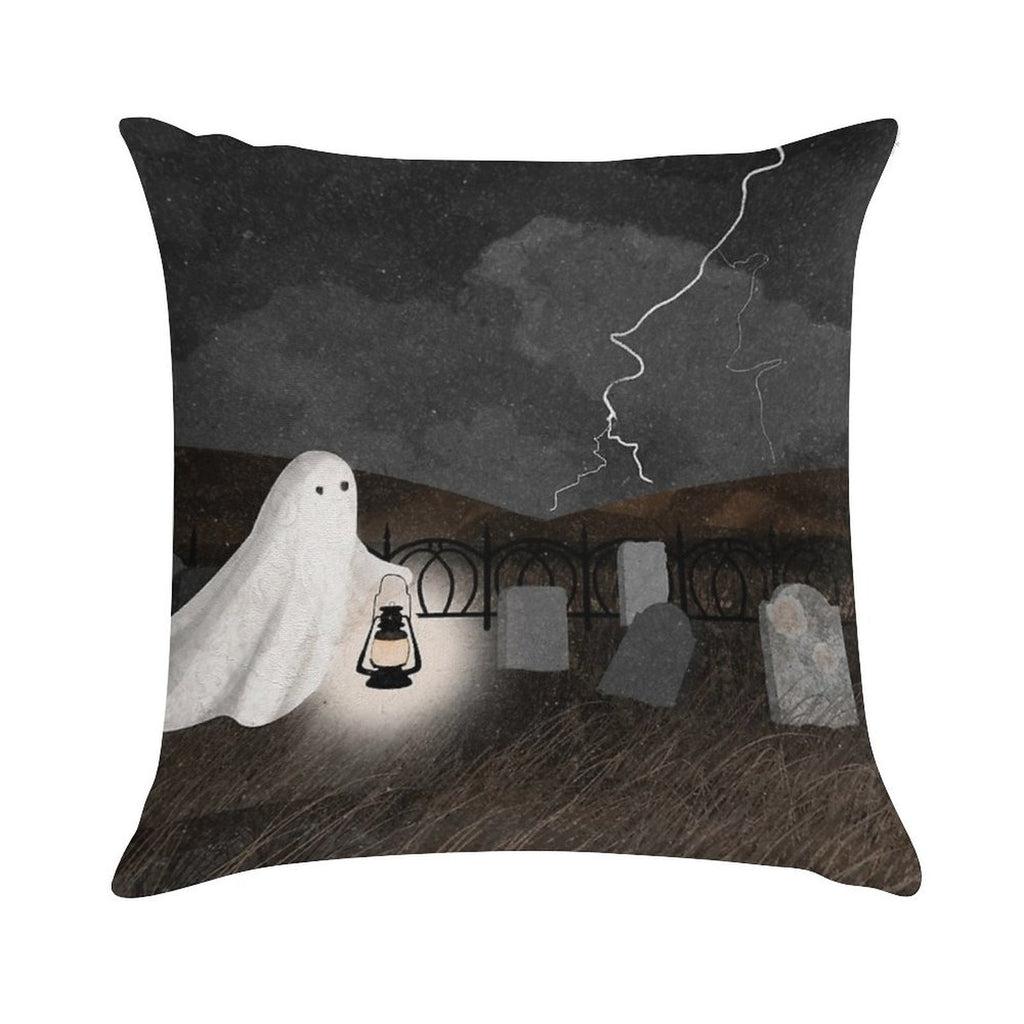 The Graveyard Soft Shrink-Resistant Throw Pillow