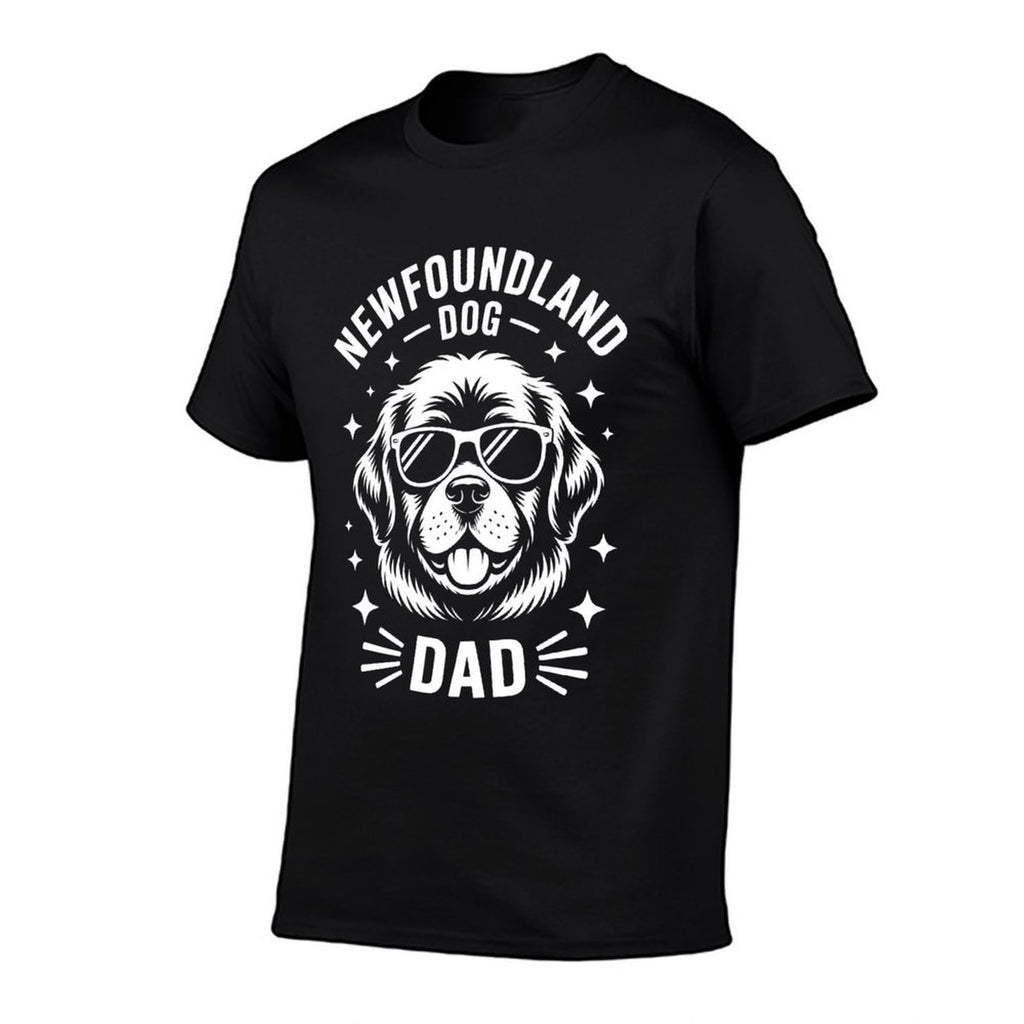 Newfoundland Dog Dad Newfie Funny Newfoundland Dog  High-quality Stitching T-Shirt
