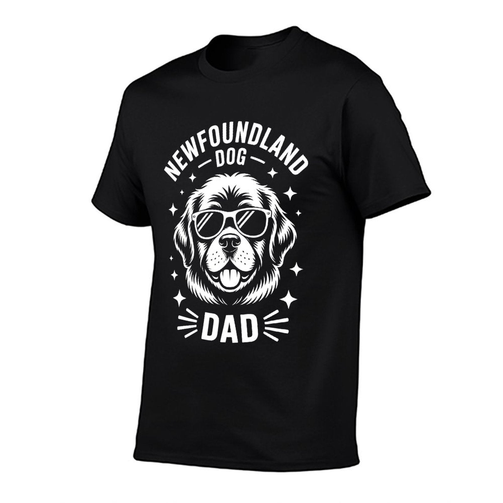 Newfoundland Dog Dad Newfie Funny Newfoundland Dog  High-quality Stitching T-Shirt