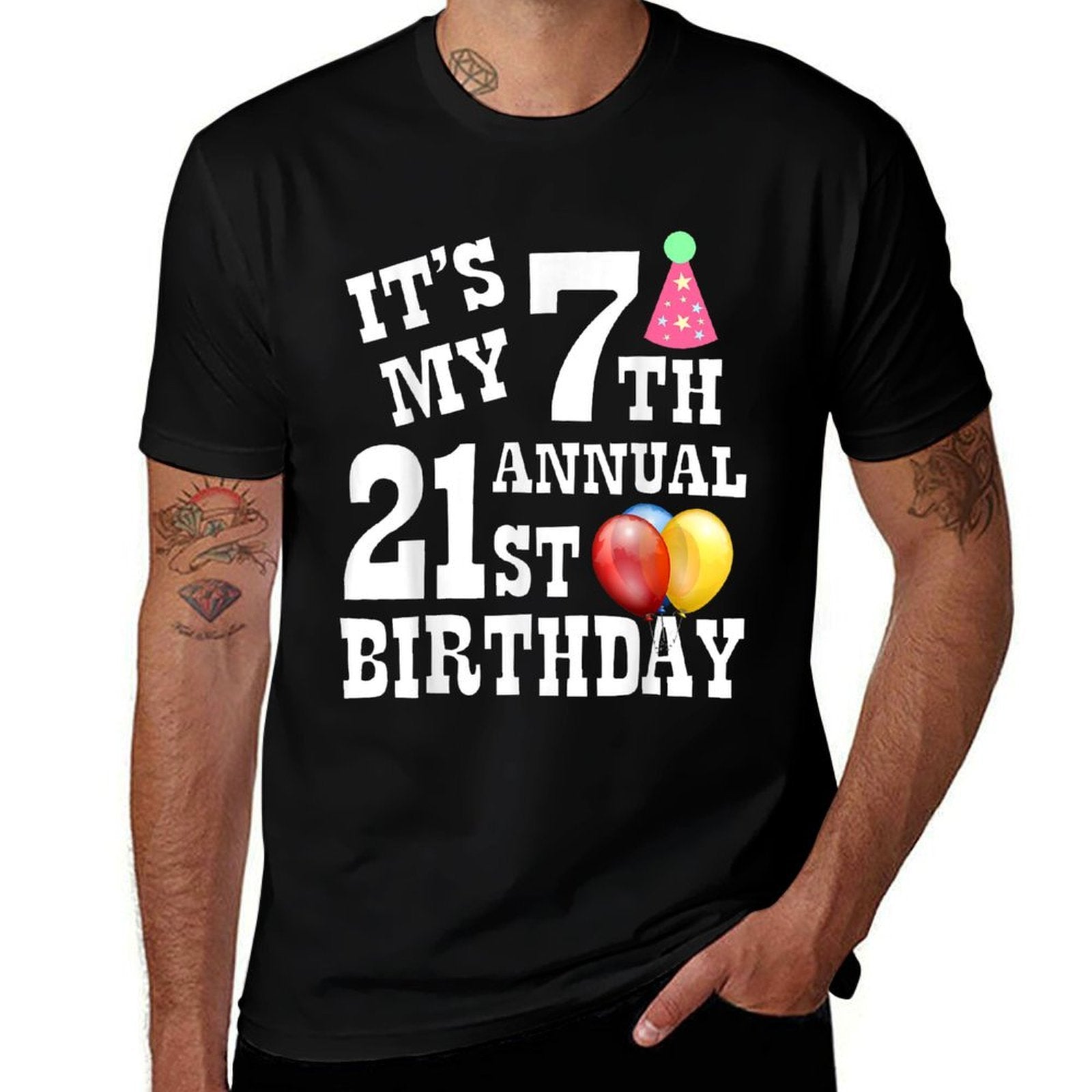 7th Annual 21st Birthday  Lightweight T-Shirt