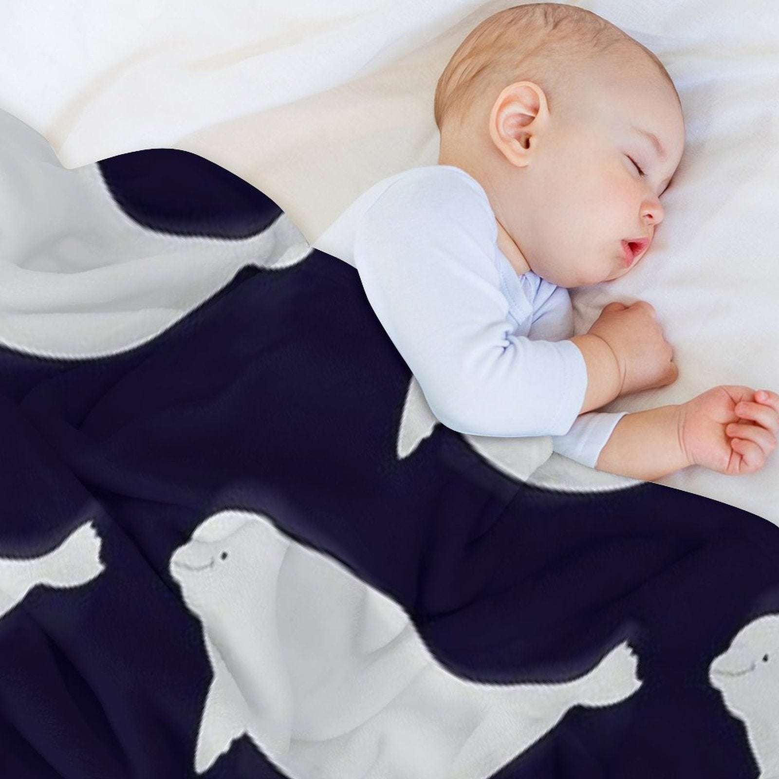 Beluga Shrink-resistant Throw Blanket