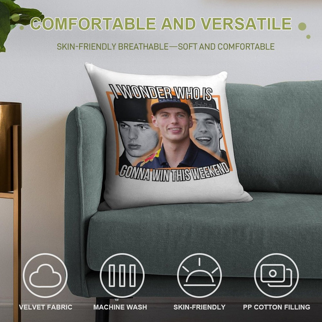 Max Verstappen - Perpetual Winning Soft Anti-Pilling Throw Pillow