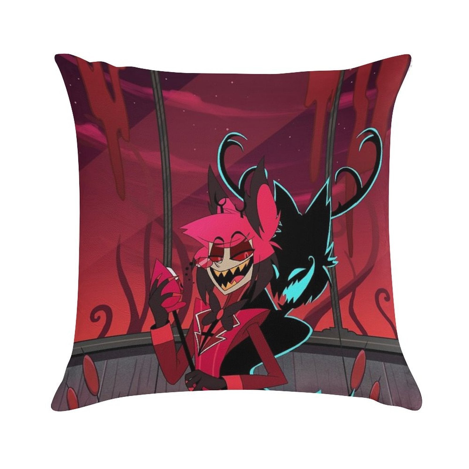 Alastor And His Shadow Soft Gift Ready Throw Pillow