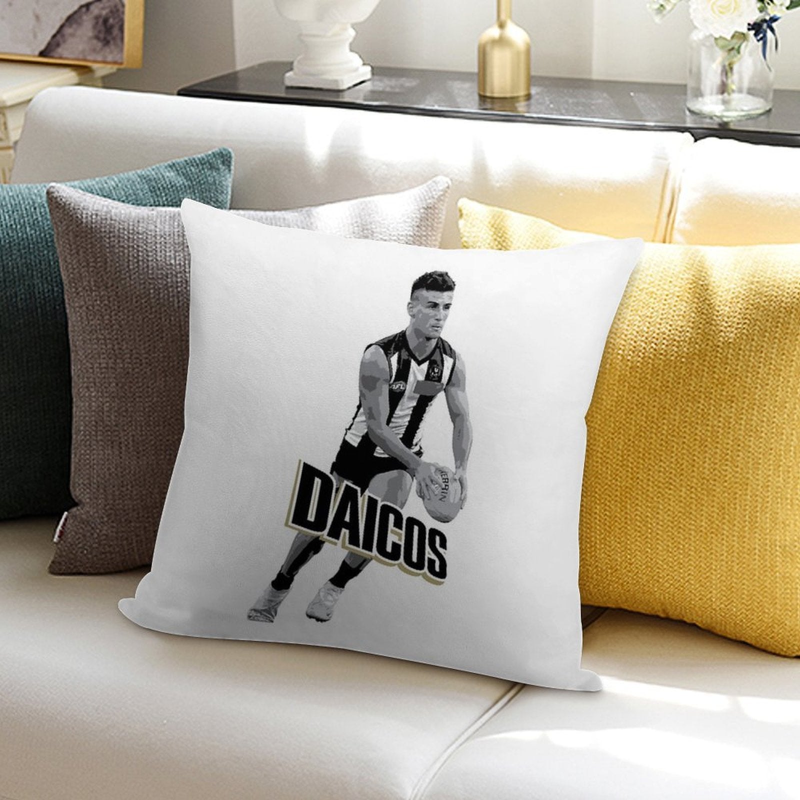 Nick Daicos Soft Gift Ready Throw Pillow