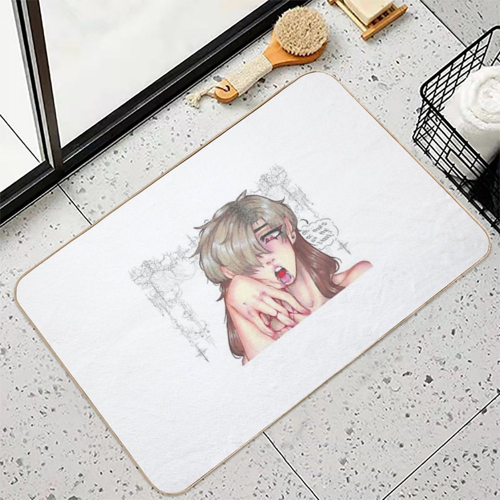 Gothic Background Vampire.  Long-Lasting Bath Mat