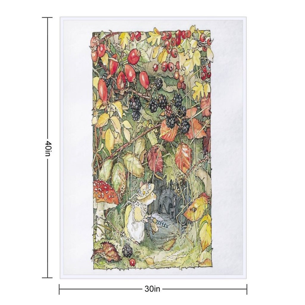 Primrose at The Entrance to The Tunnels Eco-conscious Throw Blanket