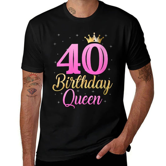 Womens 40th Birthday Queen 40 Year Old Birthday Gifts For Women  Odor-resistant T-Shirt