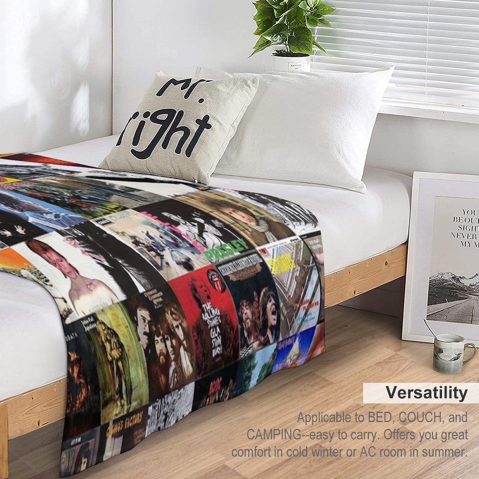 Vynil Lightweight Throw Blanket
