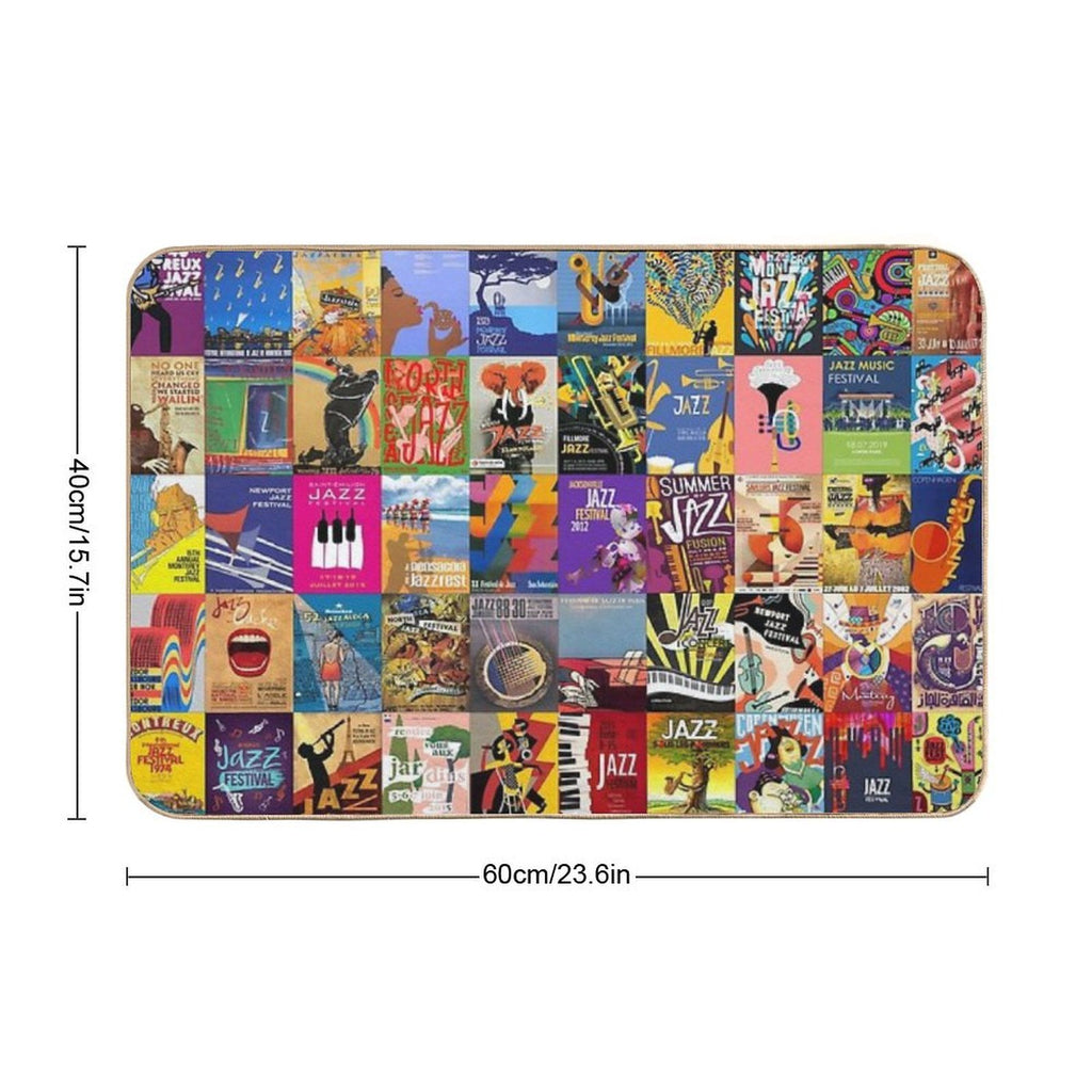 Jazz Festivals  Easy To Clean Bath Mat