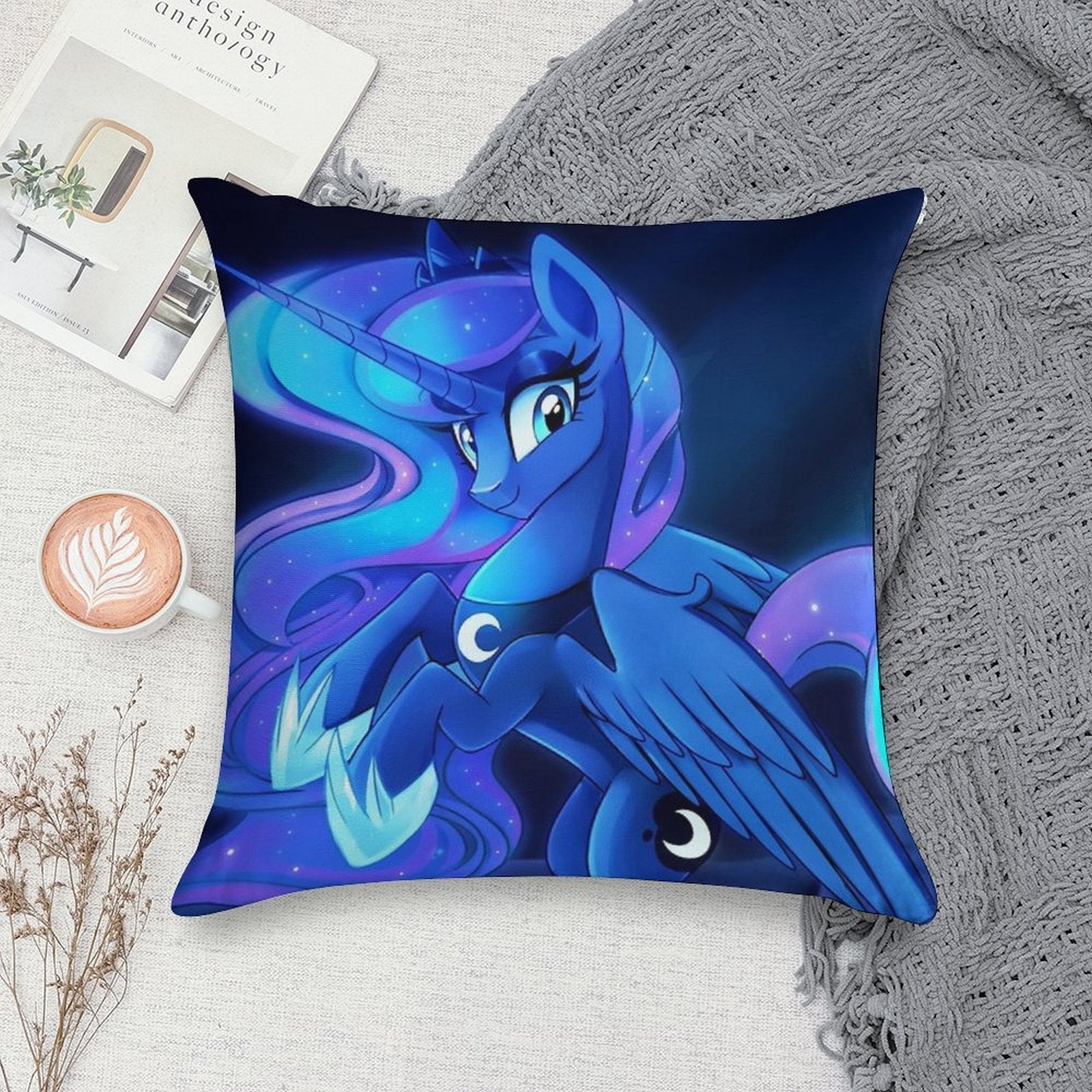 Princess Luna Soft Anti-Pilling Throw Pillow