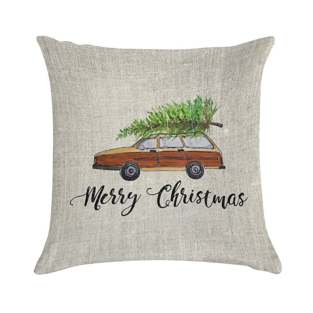 Merry Christmas Soft Home Decor Throw Pillow