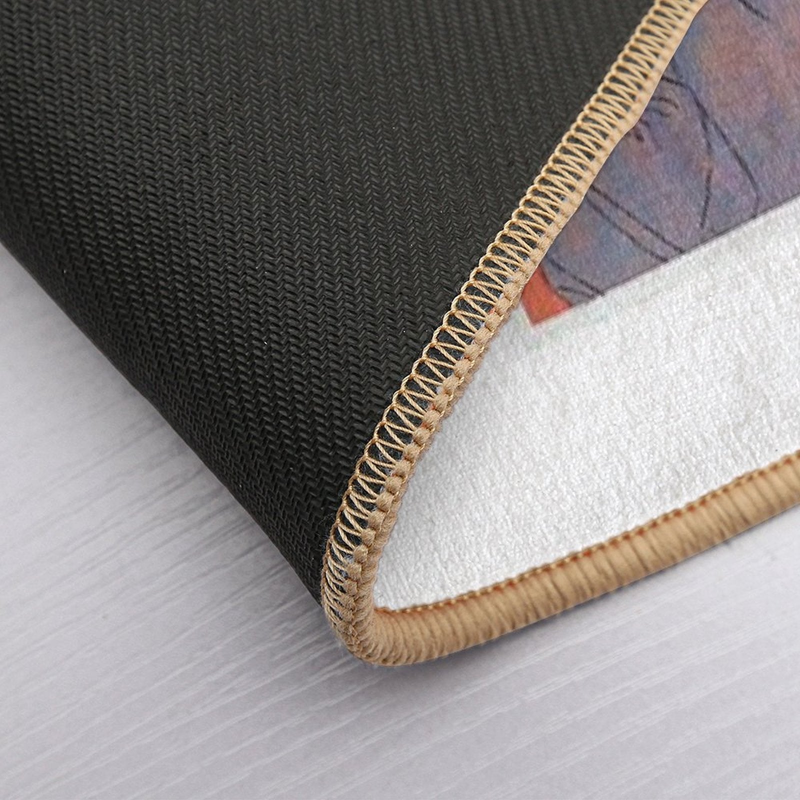 Pop Art-mix Texture  Easy To Clean Bath Mat