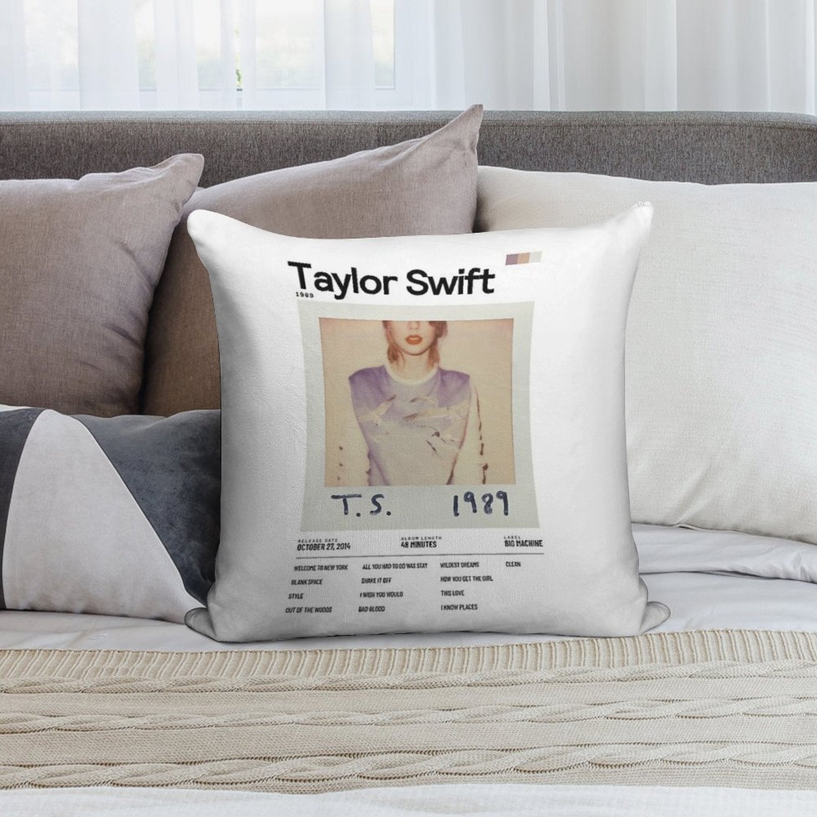Taylor Swift - 1989 Soft Home Decor Throw Pillow