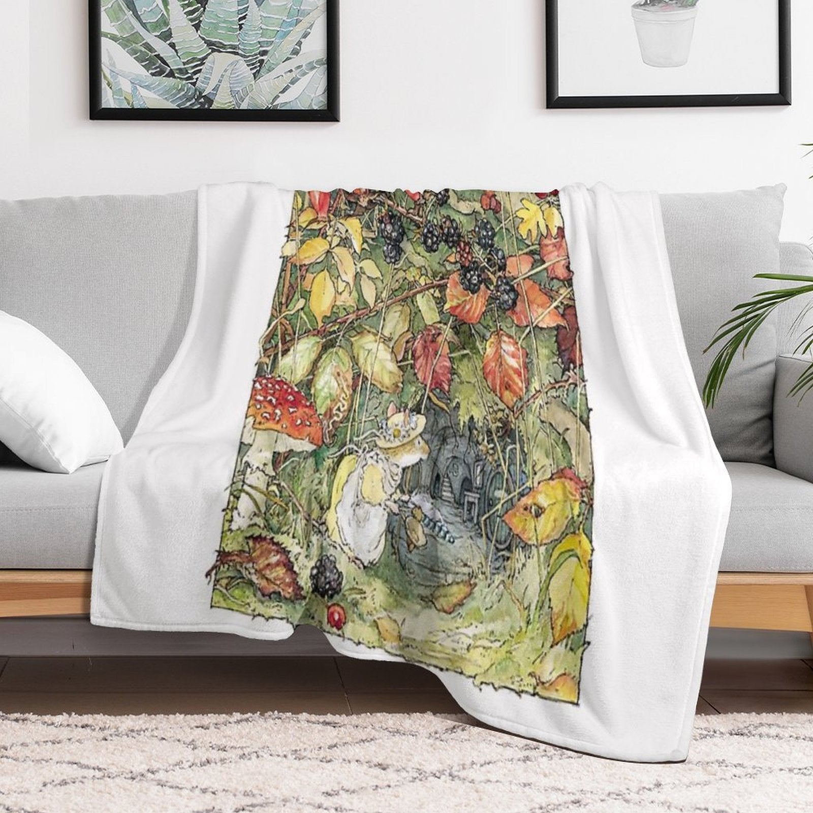 Primrose at The Entrance to The Tunnels Eco-conscious Throw Blanket