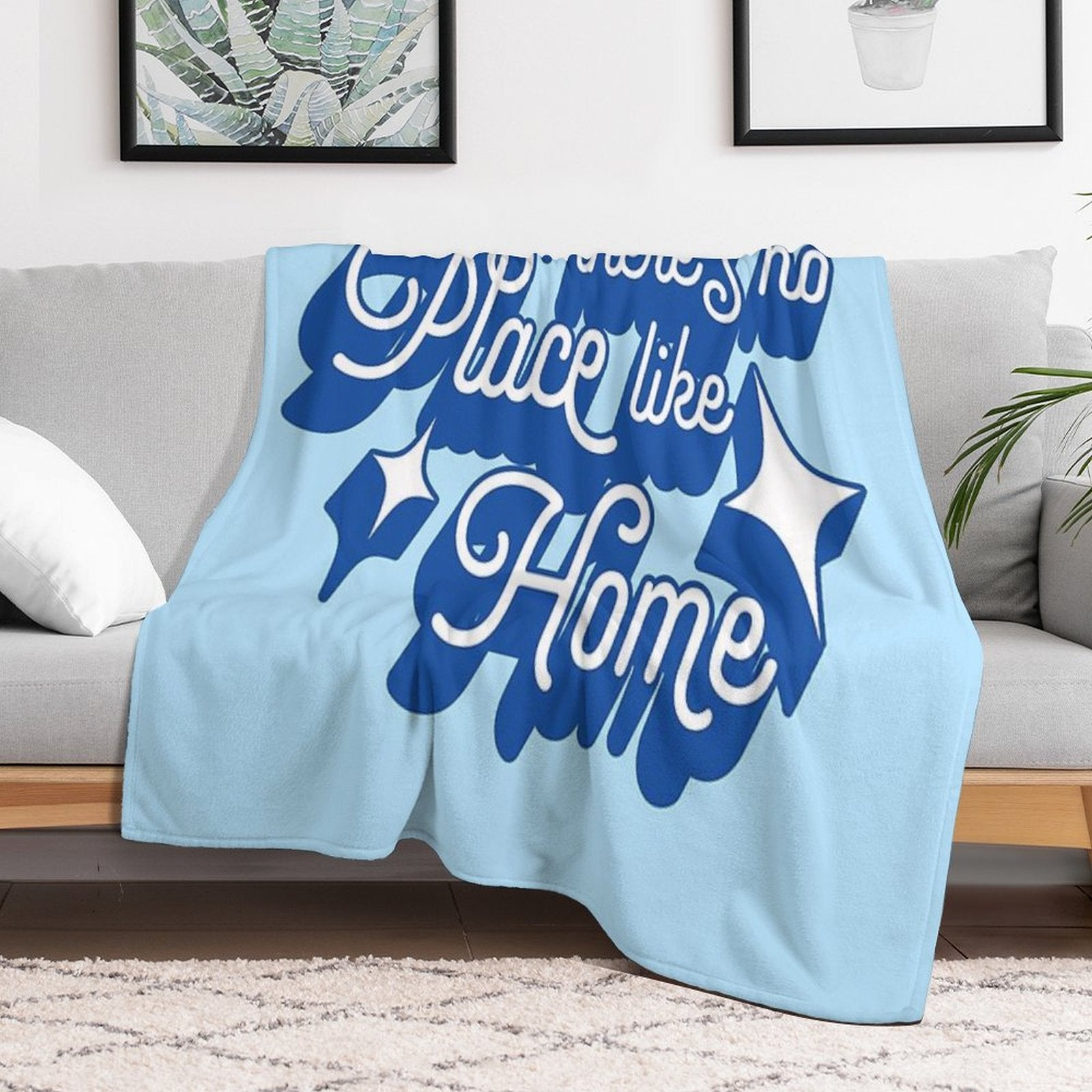 There's No Place Like Home Easy Care Throw Blanket