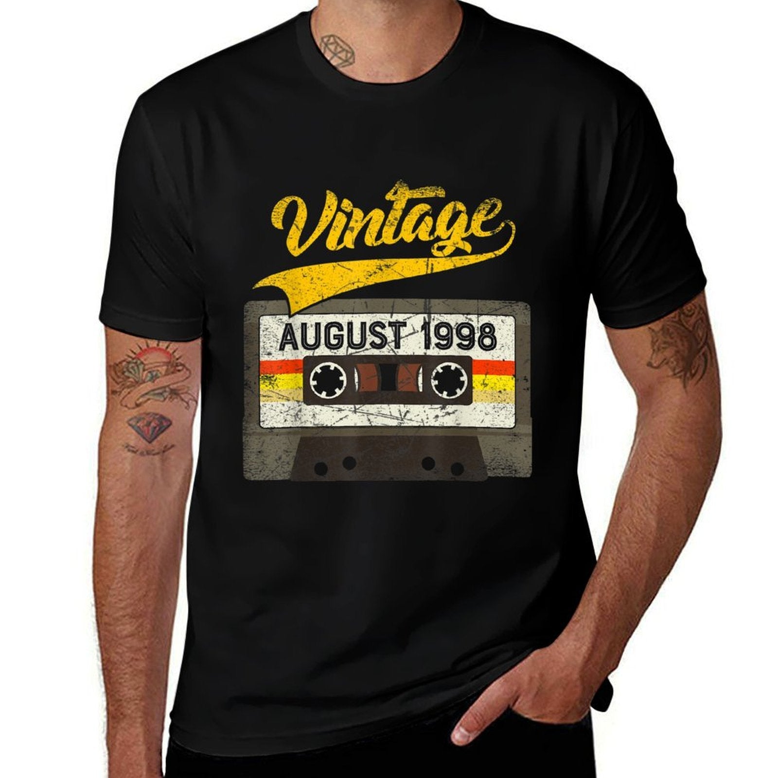 August 1998 21st Birthday Vintage Cassette  Odor-resistant T-Shirt