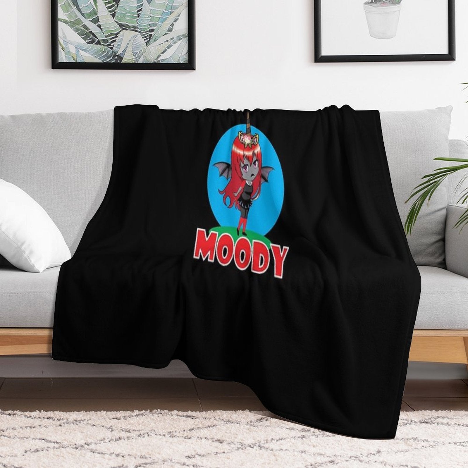 Iamsanna Moody Shrink-resistant Throw Blanket