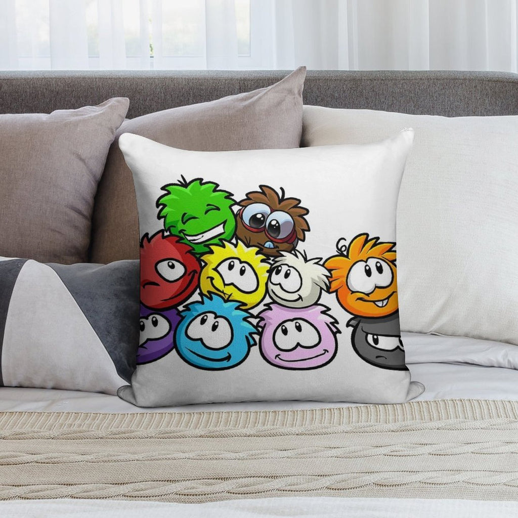Club Penguin Puffles Soft Decorative Cover Throw Pillow
