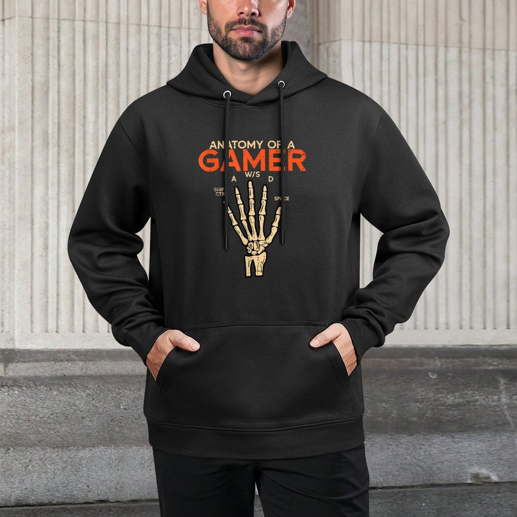 Anatomy Of A Gamer Skeleton Hand Funny Men Boys Kidsns Layering Staple Hoodie