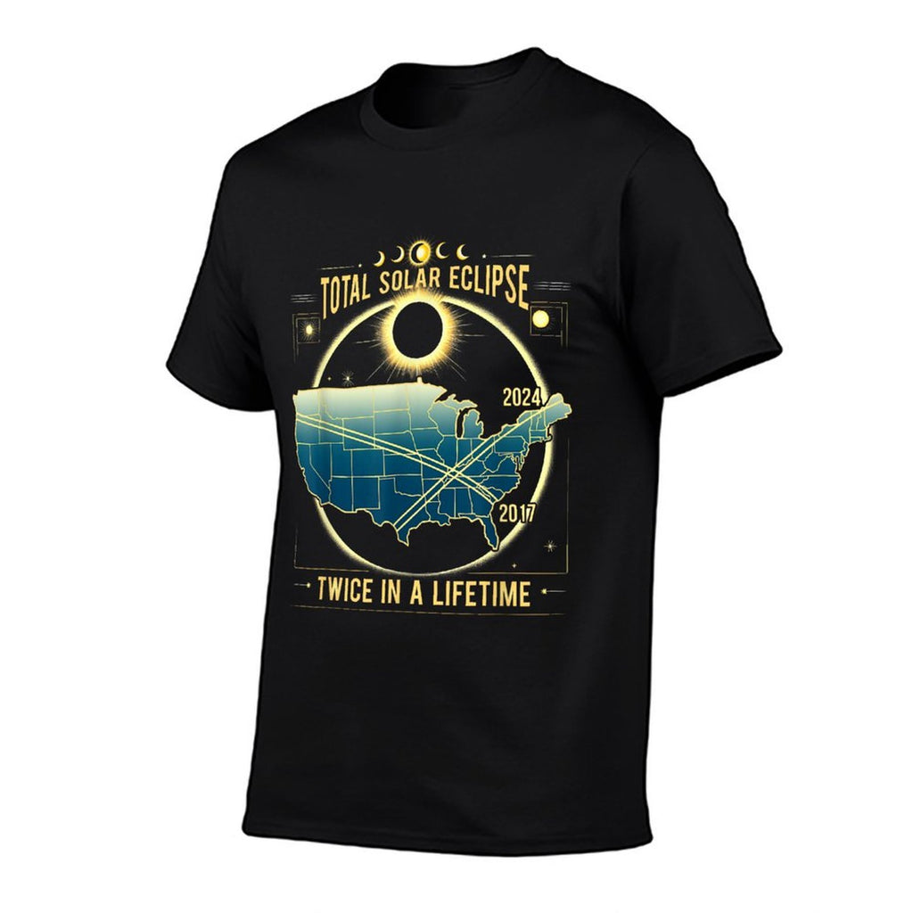 Total Solar Eclipse Twice in A Lifetime 2024 Gift  Versatile T-Shirt
