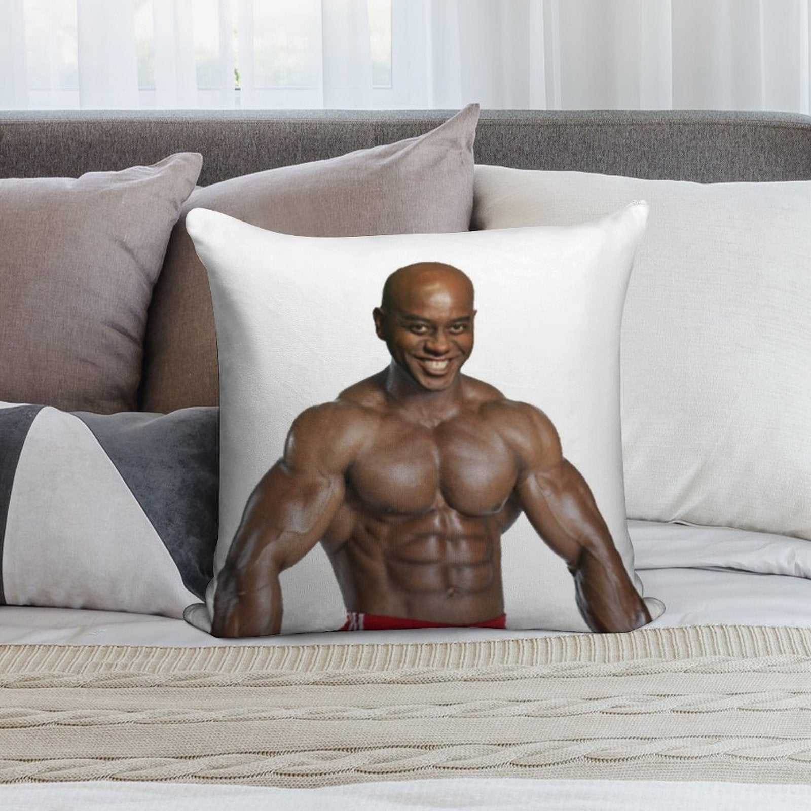 Sun's Out, Bun's Out! Ainsley Harriott Soft Washable Throw Pillow